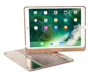 Picture of Firstsing 360 degrees Rotating Bluetooth Keyboard with Colourful backlight for iPadpro10.5