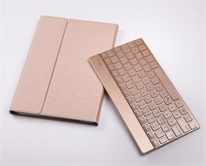 Firstsing 7 Colors Backlit Detachable Bluetooth Keyboard leather Case for 2017 New iPad 9.7 の画像