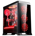 Firstsing RGB MicroATX Tower Tempered Glass Panels Gaming Computer Case の画像