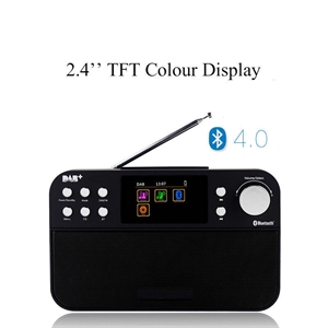 Image de Firstsing Portable Digital DAB FM RDS Radio 2.4 inch TFT Color LCD Display Bluetooth 4.0