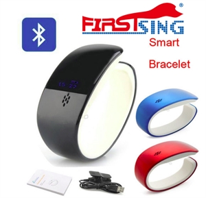 Firstsing  Bluetooth Watch Bracelet SMS Call Reminder Sleep Monitor Hands Free  Phonebook Sync Remote Camera Anti lost LCD Smart Bracelet の画像