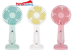 Изображение Firstsing USB Mini Fan Portable Rechargeable Cooling Fan with Night Light