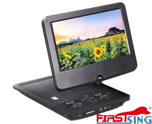 Picture of Firstsing Portable Multi media DVD Player With 9 inch Rotatable Screen Game Function Support CD