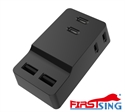 Picture of FirstSing Dual USB Wall Charger Adapter 2.4A Portable Travel Home Charger Plug for iPhone iPad Samsung and BC1.2 DCP