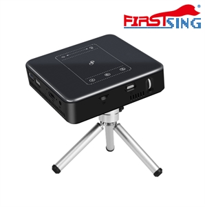 Firstsing Pico Projector Android 7.1 System Portable Pocket DLP Projector Multimedia Player WiFi Bluetooth