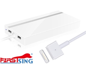 Firstsing 85W 4.25A Ultrathin T-tip Magsafe 2 Power Adaptor Replacement Charger with 2-Port USB  for Apple MacBook Pro