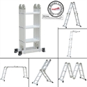 Firstsing 3.7M Multipurpose Aluminum Alloy Scaffold Work Ladder Portable Foldable Ladder の画像