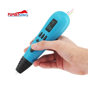 Image de Firstsing Low Temperature 3D Pen Scribble Pen OLED PLA ABS Filament 3D Printer Birthday Gift 3D Printing Pen for School ABS 3D Pencil  With  Fan