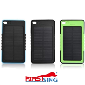 Picture of Firstsing 4000mAh Portable Waterproof Shockproof Solar Charger Dual USB External Battery Power Bank