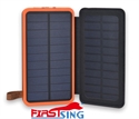 Firstsing Solar Charger 20000mAh Power Bank Dual USB Output with 2 Solar Panels External Battery Bank
