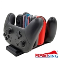 Picture of Firstsing Games Joy-Con Controller and Pro Controller Charging Dock Station 6 in 1 for Nintendo Switch with Charging Indicators