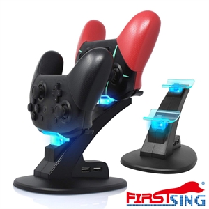 Firstsing Fast Controller Charger Charging Docking Station Stand for  Nintendo Switch Pro Controller