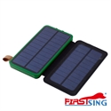 Image de Firstsing 2 Panel Folding Solar Charger and Power Bank with Dual USB Outputs 10000mAh Battery