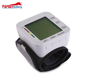 Firstsing Wrist Type Electronic Blood Pressure Monitor Intelligent Pressure Digital LCD Display Wrist Band Blood-pressure Meter Automatic Heart Rate Monitor Health Care の画像