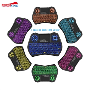 Firstsing 2.4GHz  Wireless Keyboard Air Mouse Backlight Colour  RGB Keyboard for  Android TV Box PC Laptop