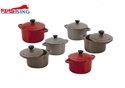 Firstsing Two Handle Round Mini Cocotte With Lid Heat Resistant Ceramic Color  Enamel Casserole Ceramic Mini Casserole の画像