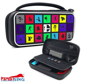 Picture of Firstsing Carrying Case EVA Hard Travel Protective Bag With 16 Game Holder for Nintendo Switch