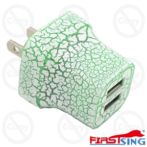 Firstsing Dual USB Fast Charger 5V 2.1A Wall Charger with LED Night Light for iPhone Android