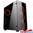 Firstsing ATX Mid Tower Gaming PC Computer Case Tempered Glass Panel の画像