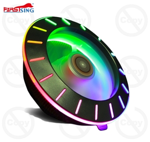 Picture of Firstsing CPU Fan Cooler Master RGB LED Luminous UFO Shaped Desktop Computer Case Radiator For Intel AMD Socket