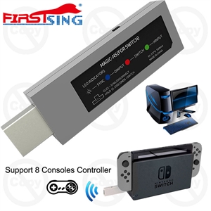 Firstsng NS Wireless Controller USB Adapter for Nintendo Switch PS4 PS3 Xbox One S Xbox 360 PC NeoGeo mini