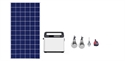 Portable Solar Panels Charging Generator Power System with LED Firstsing の画像