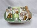 BC-1205002 Olive tin box luxurious lavender bubble bath gift set for women, kids
