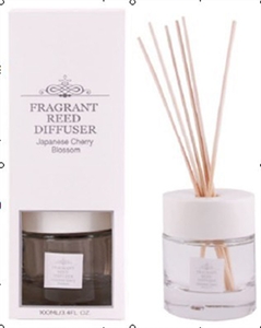 100ml Fragrance Reed Diffuser Set without Alcohol includes 8 reeds 3.4 oz. oil