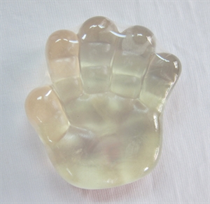 Baby Handmade HAND shape transparent Soap Made by Natural Isatis Essence and Imported Oil の画像