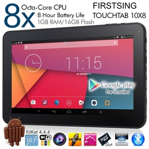 Изображение 10.1"  Allwinner A83T Octa- core  Cortex A7 @ 2.0GHz Android 4.4.4