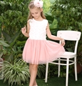 pink and white summer frocks girl dress 