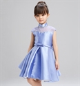 Party Prom Princess Pageant Bridesmaid Bow Detail Lace Dress