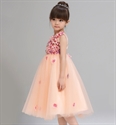 Picture of Flower Girls Appliqued Softest Gauze Wedding Pageant Princess Dress