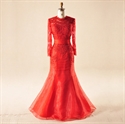 Picture of Off Shoulder Lace Mermaid Prom Dresses  Evening Party Gown Tube Dress