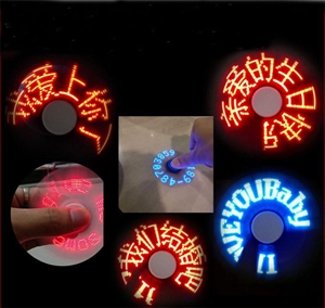 Изображение Firstsing USB Rechargeable LED flashing APP controls Finger gyro Hand Spinner Fidget EDC Toy
