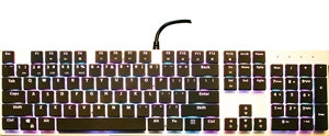 Image de 104 Key RGB Backlight USB Wired Ergonomic Mechanical Gaming Keyboard Compatible with TTC axis Cherry 