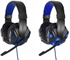 Image de Gaming Headset for PS4 Xbox One, hyfanda Over Ear Gaming Headphones with Mic, Stereo Bass Surround, Noise Reduction, LED Lights and Volume Control for Laptop, PC, Mac, iPad, Smartphones (Blackblue)