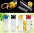 800 Ml Portable Fruit Infusing Infuser Water Bottle Sports Lemon Juice Bottle Flip Lid for Kitchen Table Camping Travel Outdoor