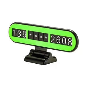 Изображение BlueNEXT Car Luminous Parking Number Card,Universal Temporary Stop Sign Parking Card Comeback Mobile Phone Number Card for Car Windshield Dashboard