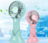 BlueNEXT Portable Handheld Fan, 400mAh Small Personal Fan with Detachable Handle,3-Speed Adjustment with Base,Rechargeable Small Fan for Women, Kids, Office, Travel etc の画像
