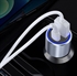 Изображение BlueNEXT Dual USB Car Cigarette Lighter,PD USB A & QC USB C 3.0 Port Fast Charging,for USB Device Power Supply