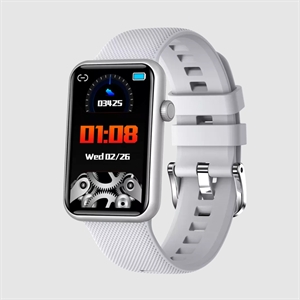 Picture of BlueNEXT HT3 BT Bluetooth Smart watch 24H Blood Pressure Monitor Bracelet Smart Wrist Watch(Silver)