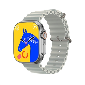 Image de BlueNEXT Smart Watch Watch 8 Ultra,8 NFC Function BT Call Heart Rate Blood Pressure Tracking IP67 Smart Watches(Grey)