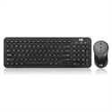 BlueNEXT Wireless Keyboard and Mouse Combo,with Waterproof Dot Keyboard and Mute Mouse,2.4 GHz Wireless Transmission for Windows Desktop Computer Laptop PC(A-black) の画像