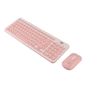 BlueNEXT Wireless Keyboard and Mouse Combo,with Waterproof Dot Keyboard and Mute Mouse,2.4 GHz Wireless Transmission for Windows Desktop Computer Laptop PC(C-pink) の画像
