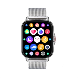 Image de BlueNEXT Health Smart Watch,IP67 Waterproof Watch,Heart Rate Monitoring,Blood Oxygen Bluetooth Smart Talking Watch(Silver)