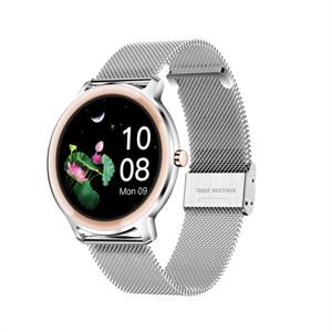 BlueNEXT Men and Women Smart Watch,Elegance and Sophistication  Watch,IP68 Waterproof Sleep Monitoring Smart Watch(Gold/Silver) の画像