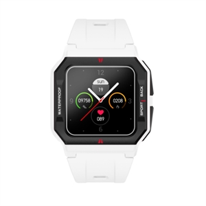 BlueNEXT Sporty Stylish Smart Watch,IP68 Waterproof Lntelligent Monitoring Healthy Heart Rate Blood Pressure Sleep Watch(White)