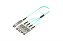 Изображение Hot selling 400G DSFP-QSFP56 AOC 1m 2m 3m 4m 5m 7m 10m 20m Multimode Active Optical Cable 400G QSFP-DD to 4x100G QSFP56 AOC
