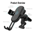 Lightweight And Slim Gravity Sensing Car Holder Wireless Charger